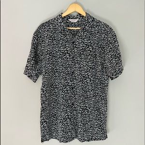 Abstract Teardrop Print Shirt